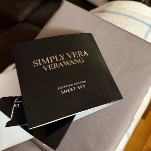 NEW SIMPLY VERA WANG King Top Sheet ONLY Egyptian Cotton 800 T/C color Driftwood